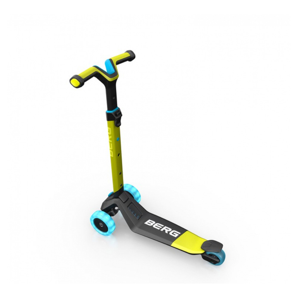 Nexo trottinette pliable vert citron-roues led et jeu magnétique