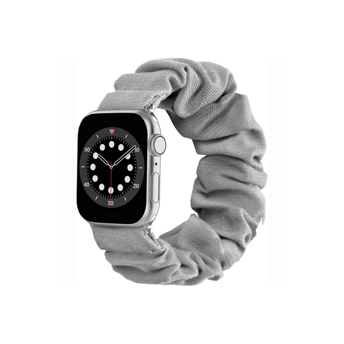 Scrunchie Elastisk armbånd Apple Watch 6 (44mm) - Grå