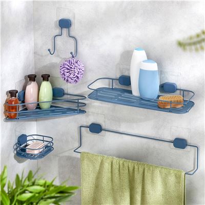 Gamme accessoires salle de bains en métal bleu vert - COMPACTOR®