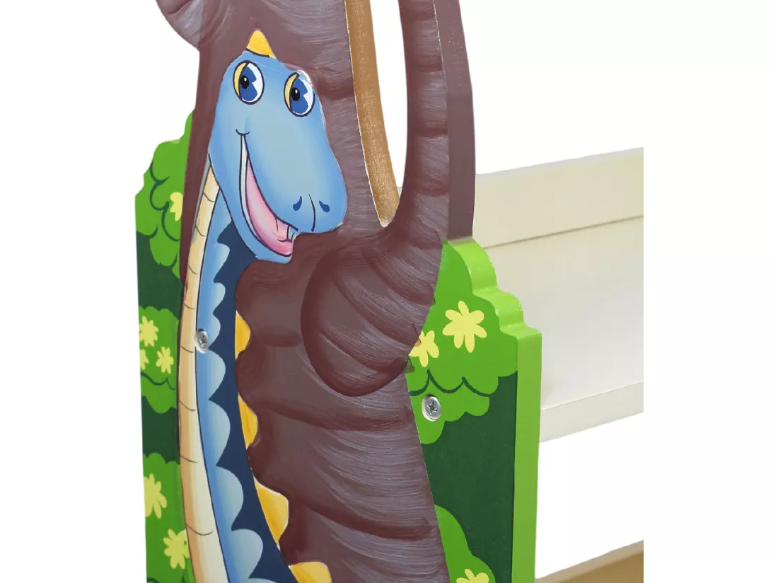Meuble bibliothèque en bois enfant mixte rangement dinosaure livre jouet Fantasy Fields