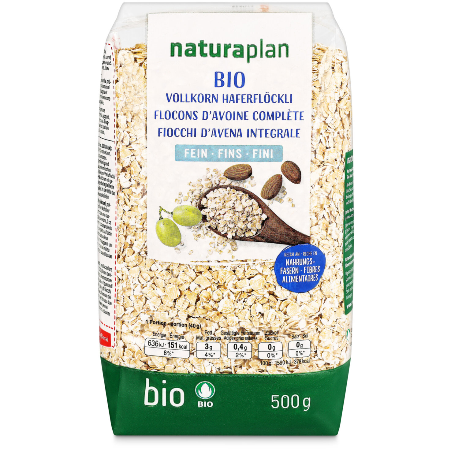 Naturaplan Bio Vollkorn Haferflocken fein
