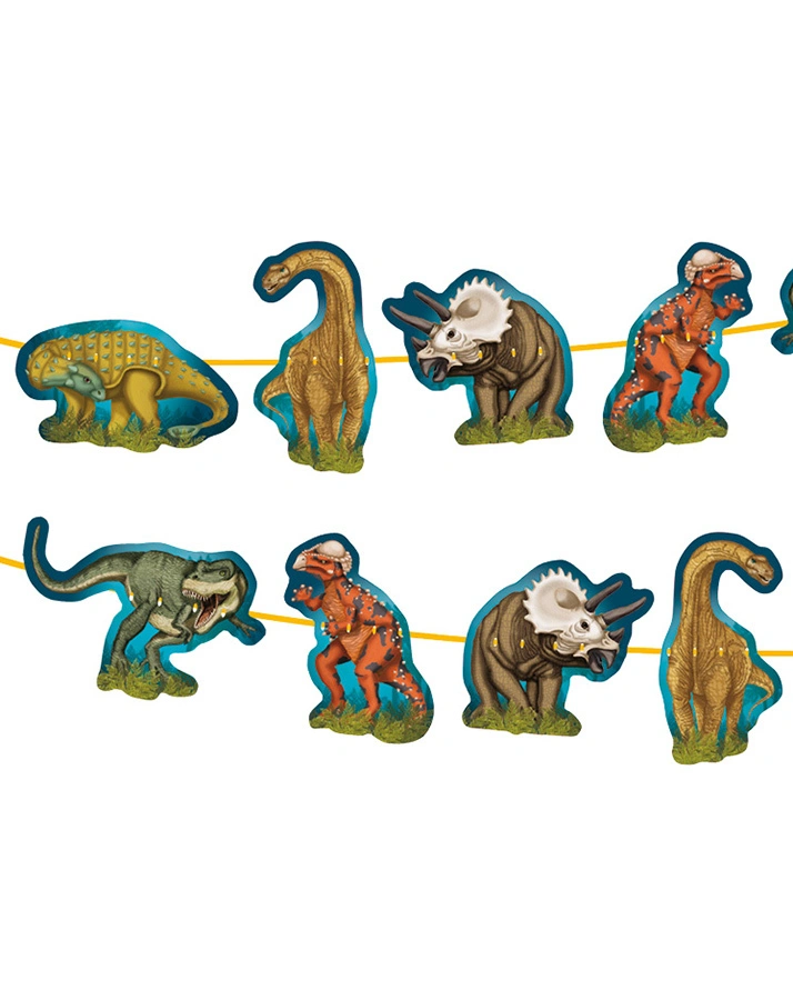 Girlande T-REX (3m) in bunt