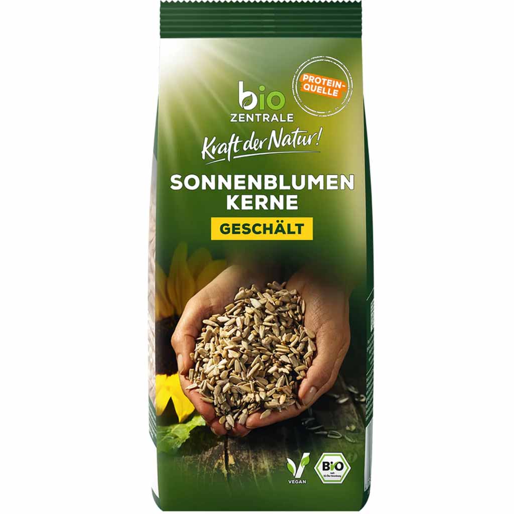 Biozentrale Bio Sonnenblumenkerne geschält 500g MHD:6.9.25