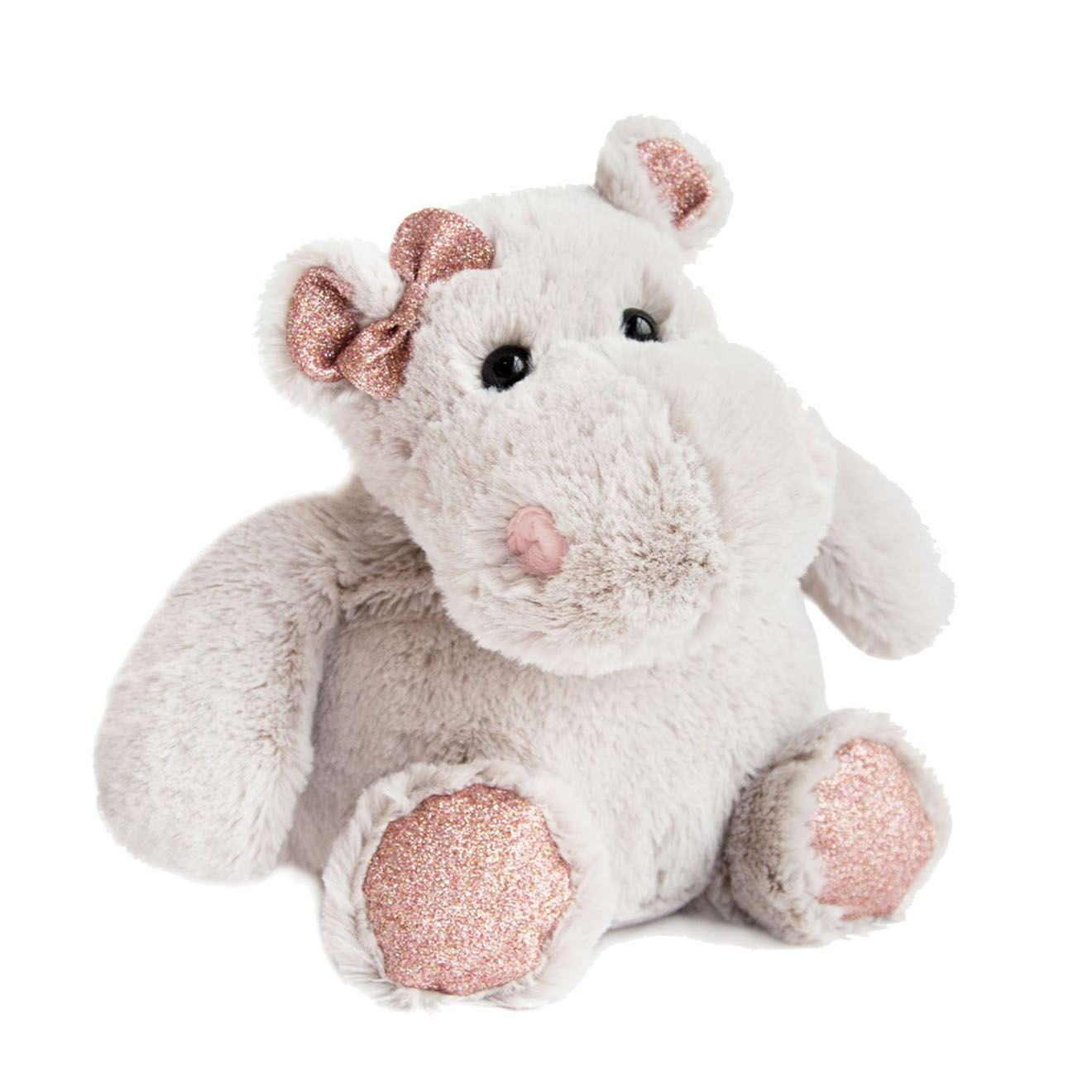 Histoire d'Ours Peluche Hippo girl grise
