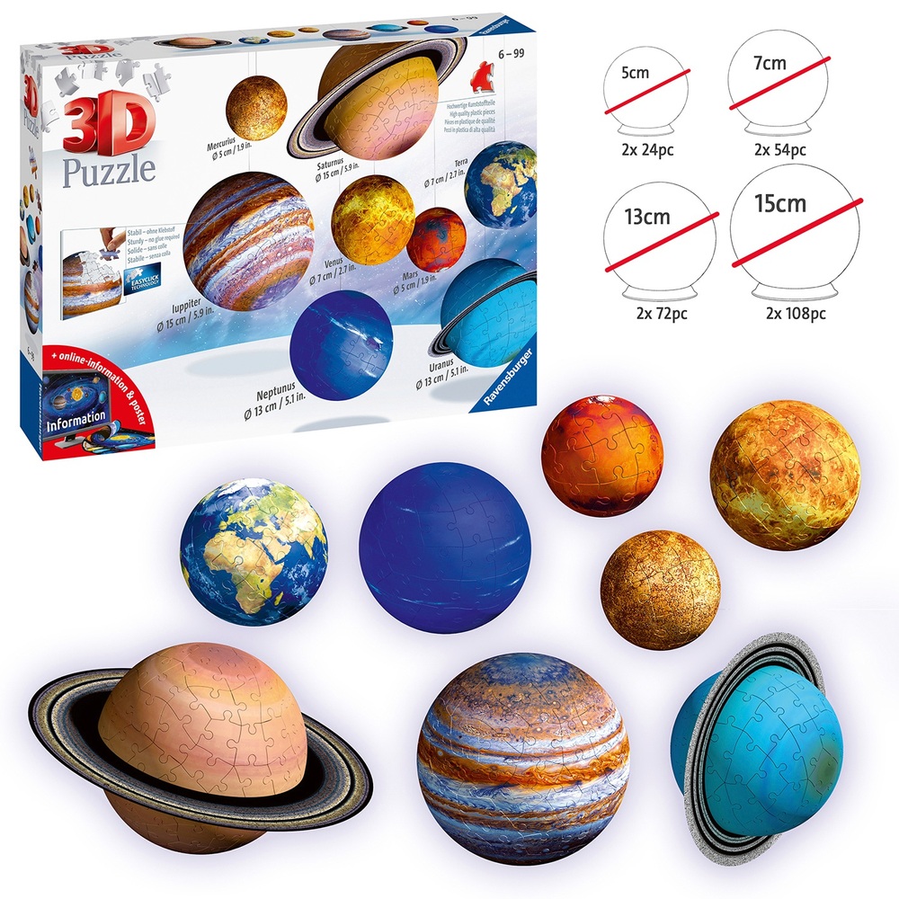 Ravensburger Planeten-Sonnensystem 3D-Puzzle