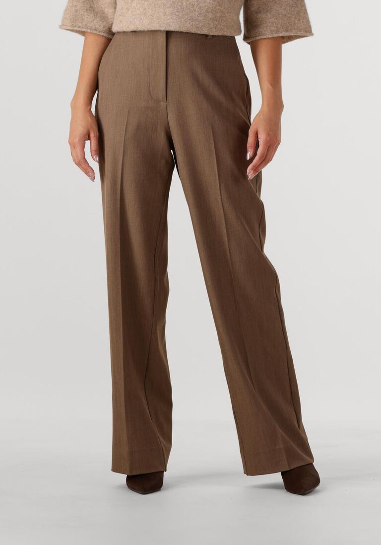 bruine second female wijde broek neel classic trousers