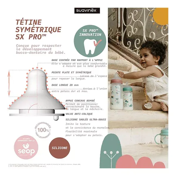Suavinex Biberon Tetine Sxpro M Walk In The Park Vert 150ml