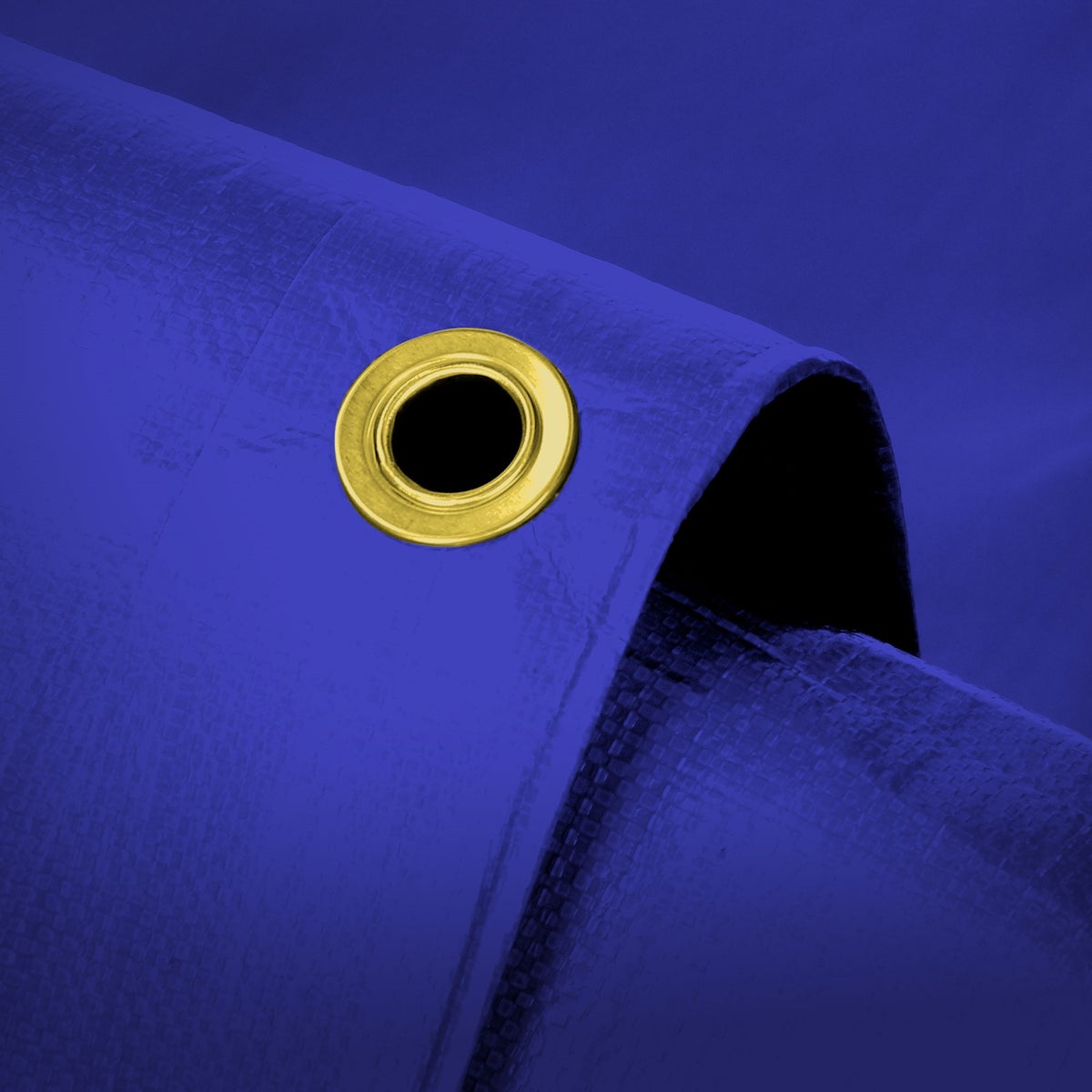 ECD Germany Premium Tarpaulin, Geweven zeildoek met ringen, 4x3m 12m², 650g/m², Blauw, PVC, Waterdicht, Scheurvast, 10 Haken, Vrachtwagenzeil, Bootzeil, Tuinzeil, Houten zeil, Beschermhoes voor tuinmeubelen, Zwembad, Auto