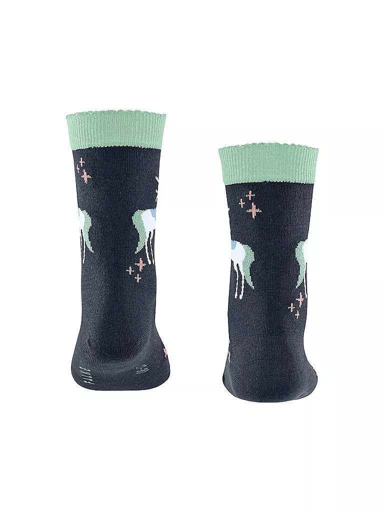 FALKE Mädchen Socken MAGIC UNICORN space blue  dunkelblau