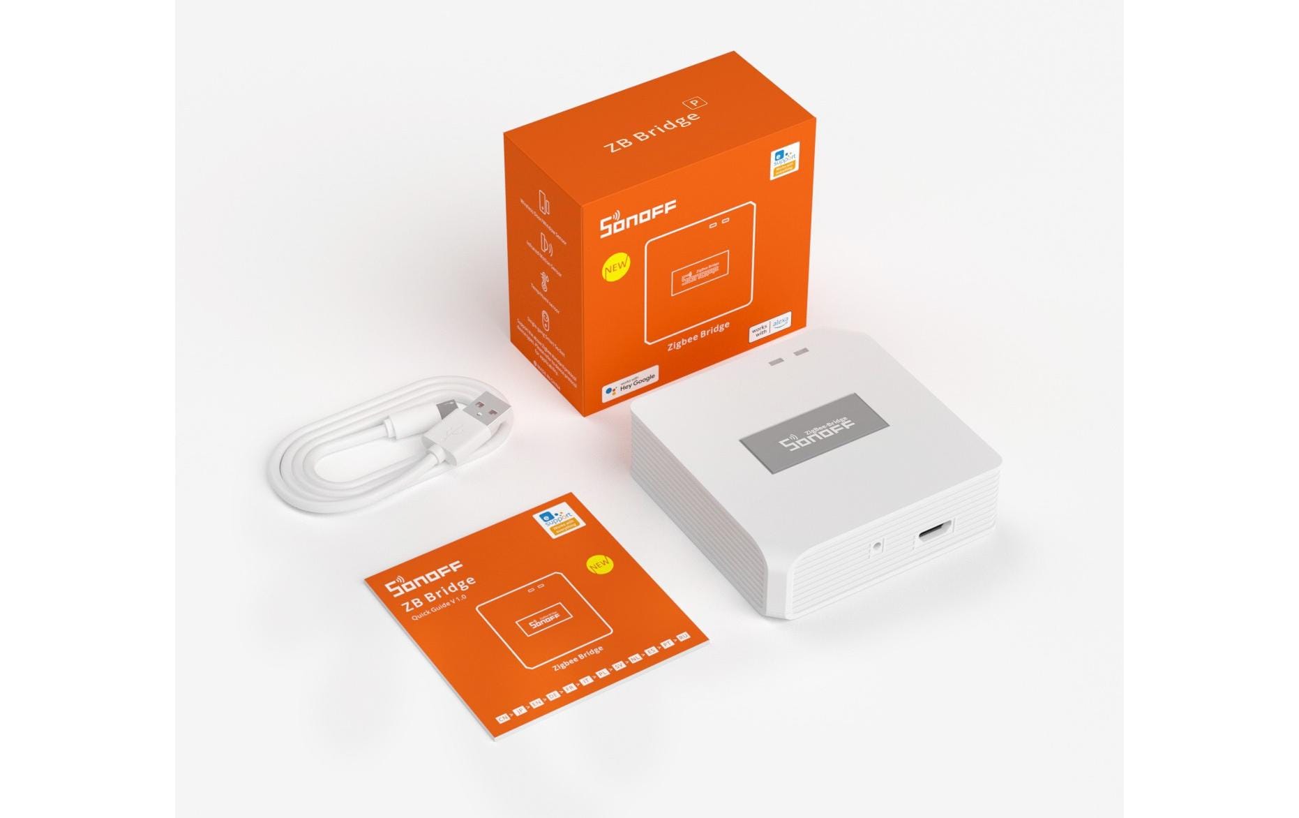 Gateway ZBBridge-P, ZigBee, 5 V, 1 ADie All-In-One Smarthome Zentrale mit Mikro USB-Anschluss