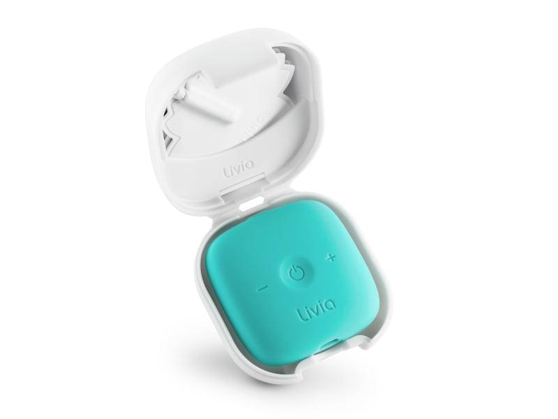 Livia Lösung für Menstruationsbeschwerden Türkis Elektrostimulationsgerät gegen Menstruationsbeschwerden