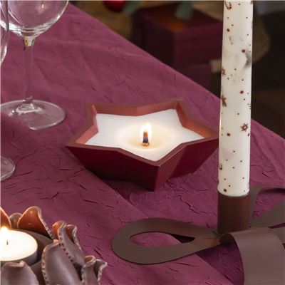 Bougie de Noël étoile
