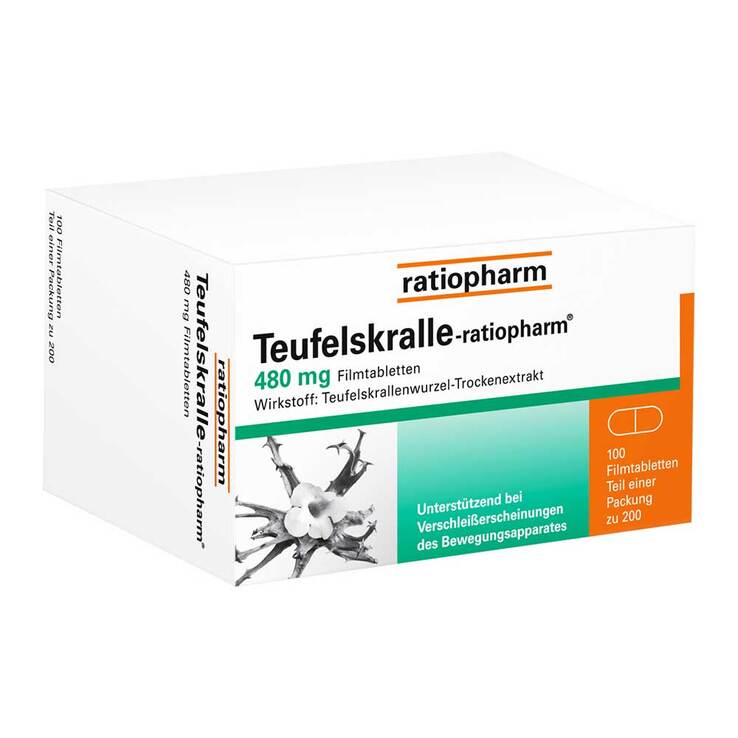 Teufelskralle ratiopharm - bei Gelenkschmerz, 100 St