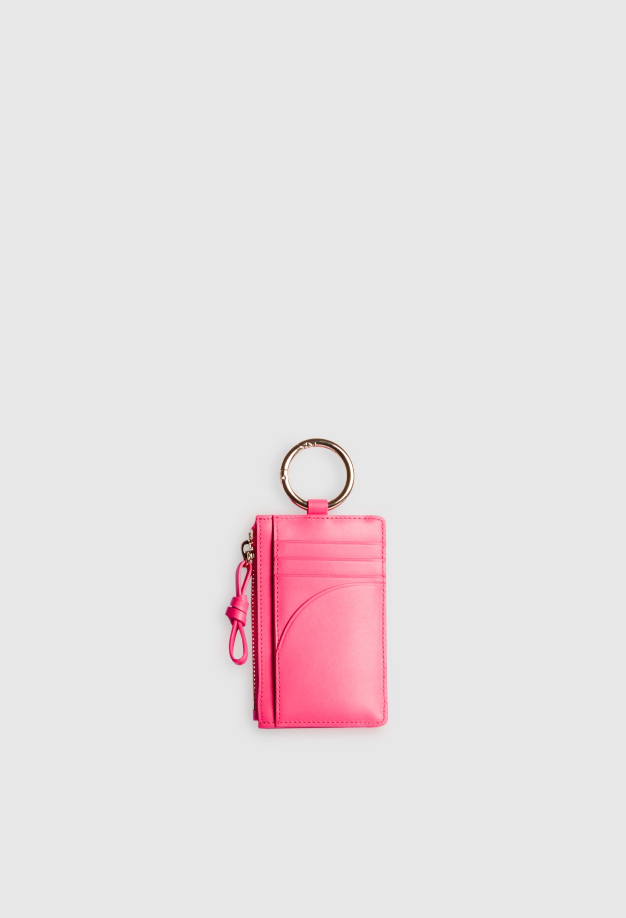 Porte-cartes bandouli&egrave;re cuir lisse