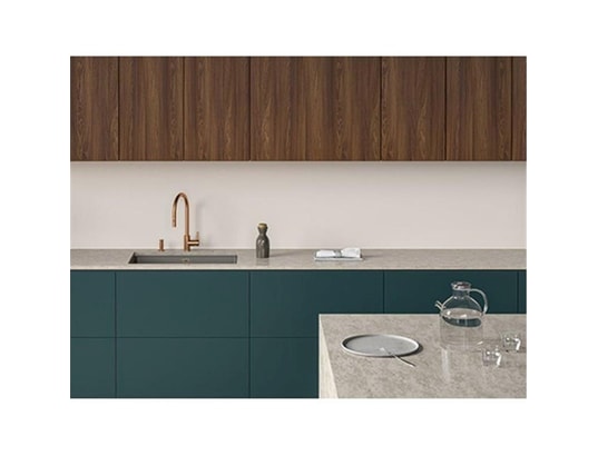 HUDOR - Mitigeur avec douchette Robinet de cuisine en laiton rose dore collection penee