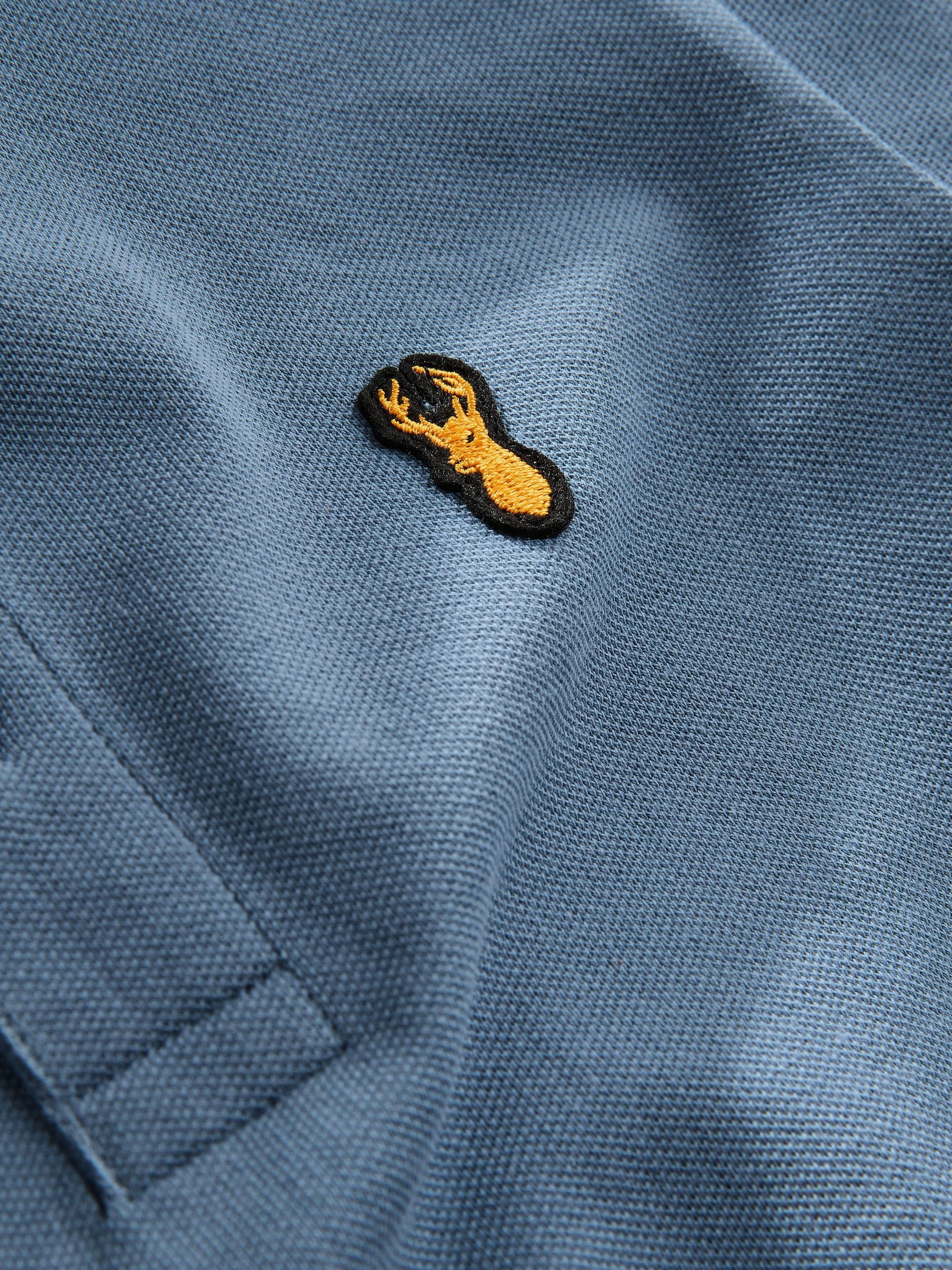 Blauw/zwart/grijs - Set van 3 poloshirts met lange mouwen (3-16jr)