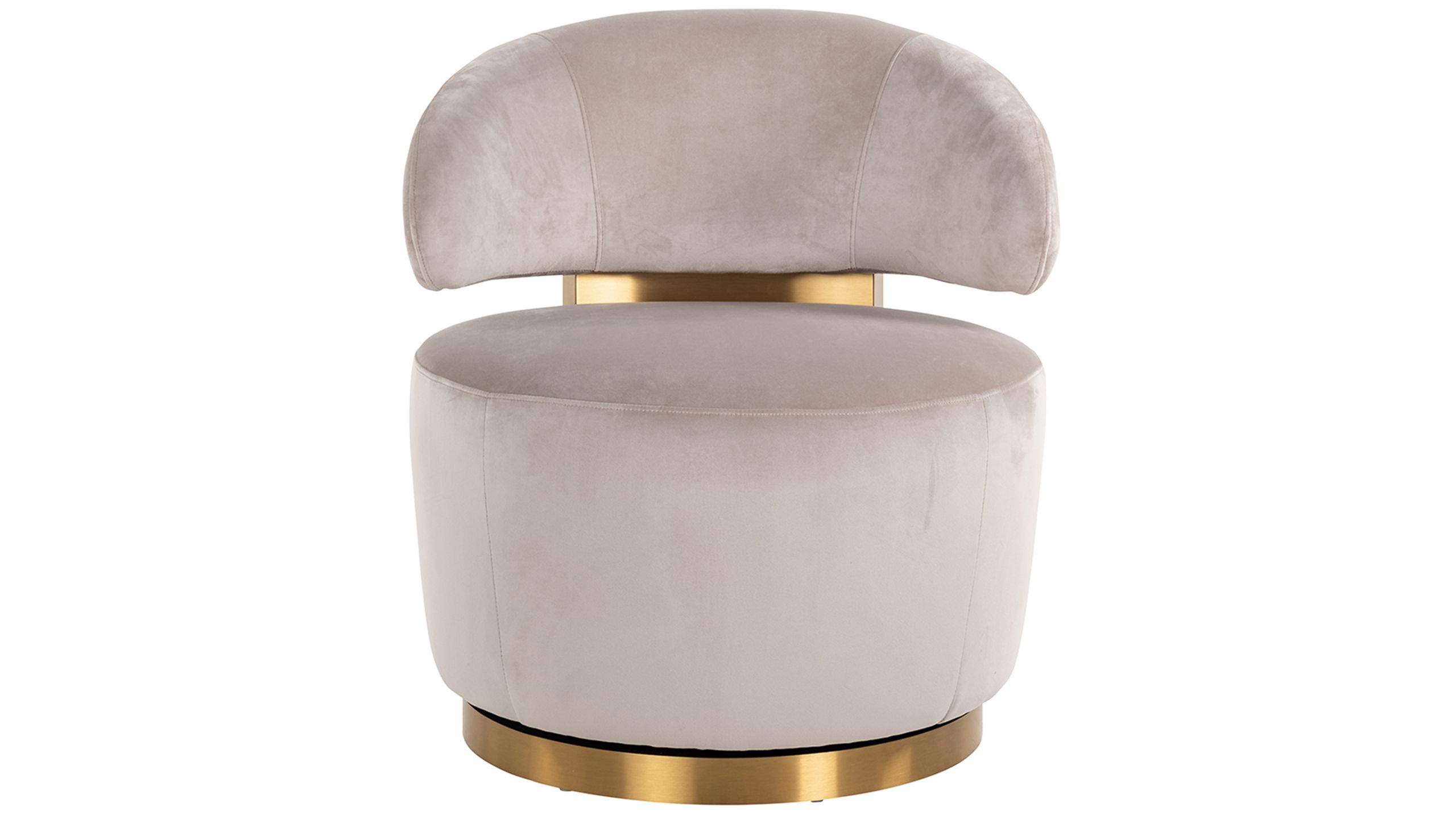 Draaifauteuil 210846 Khaki Velvet  Maxime B77 x D80 x H84 cm