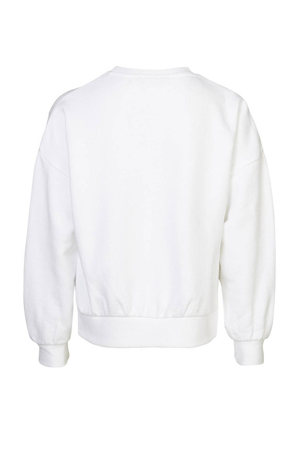 Blue Rebel sweater Ivy met tekst wit