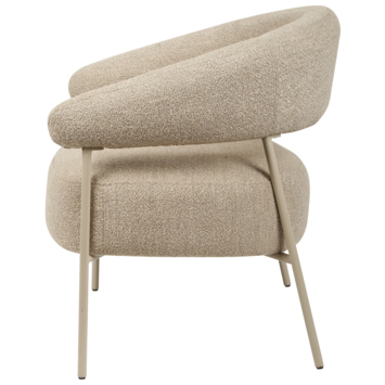 KARWEI fauteuil Coco bouclé beige