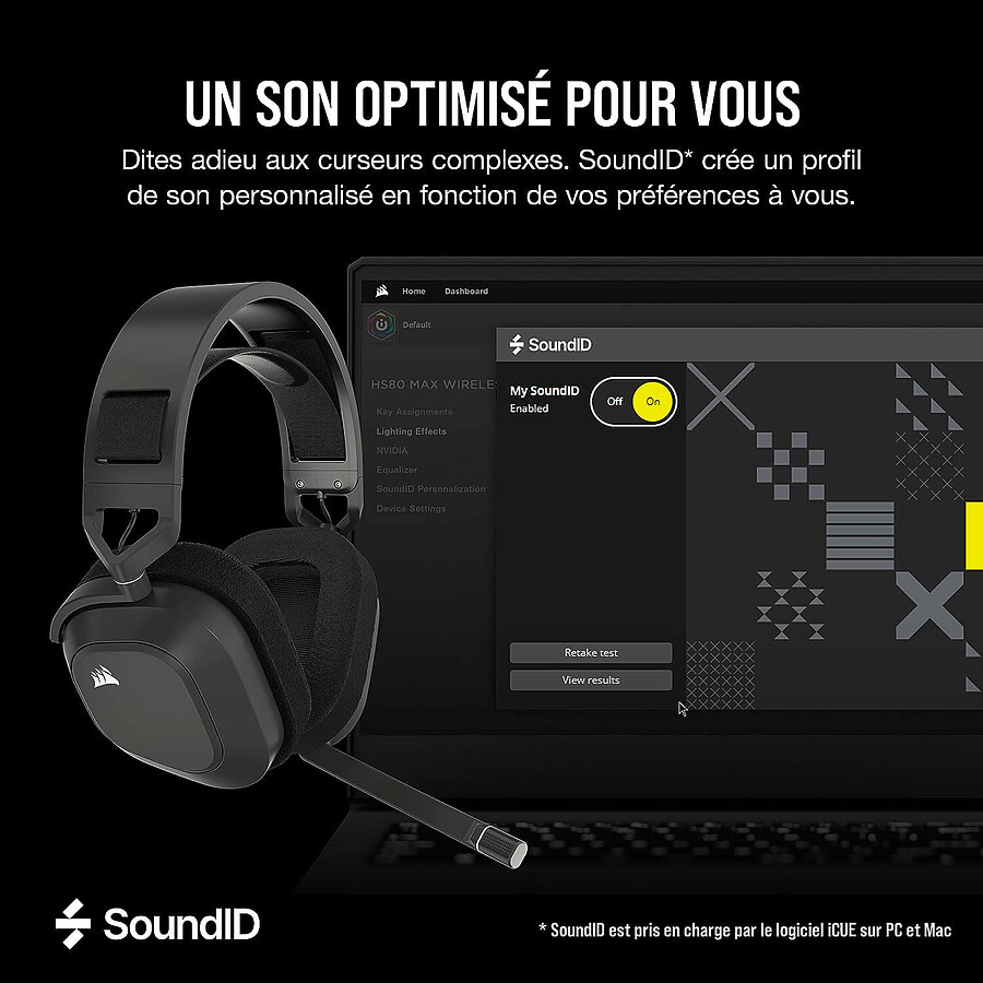 Corsair HS80 Max Wireless - Noir