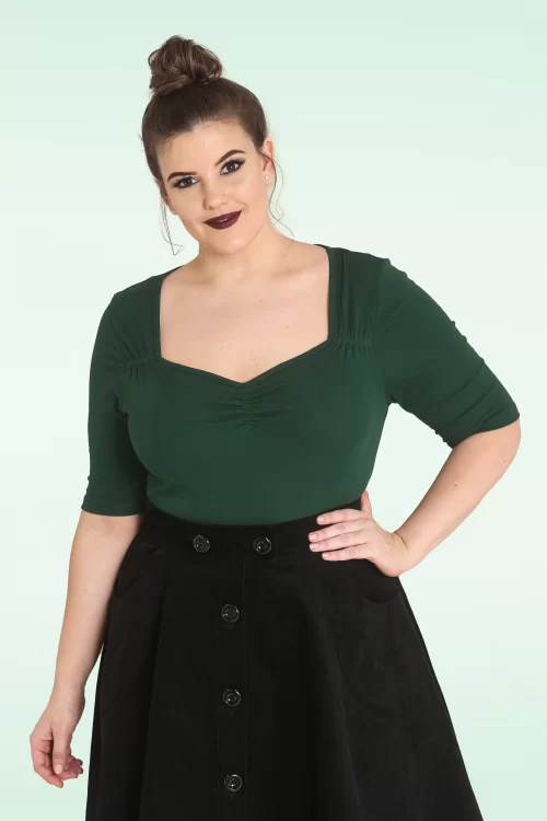 Bunny Philippa Top in donkergroen