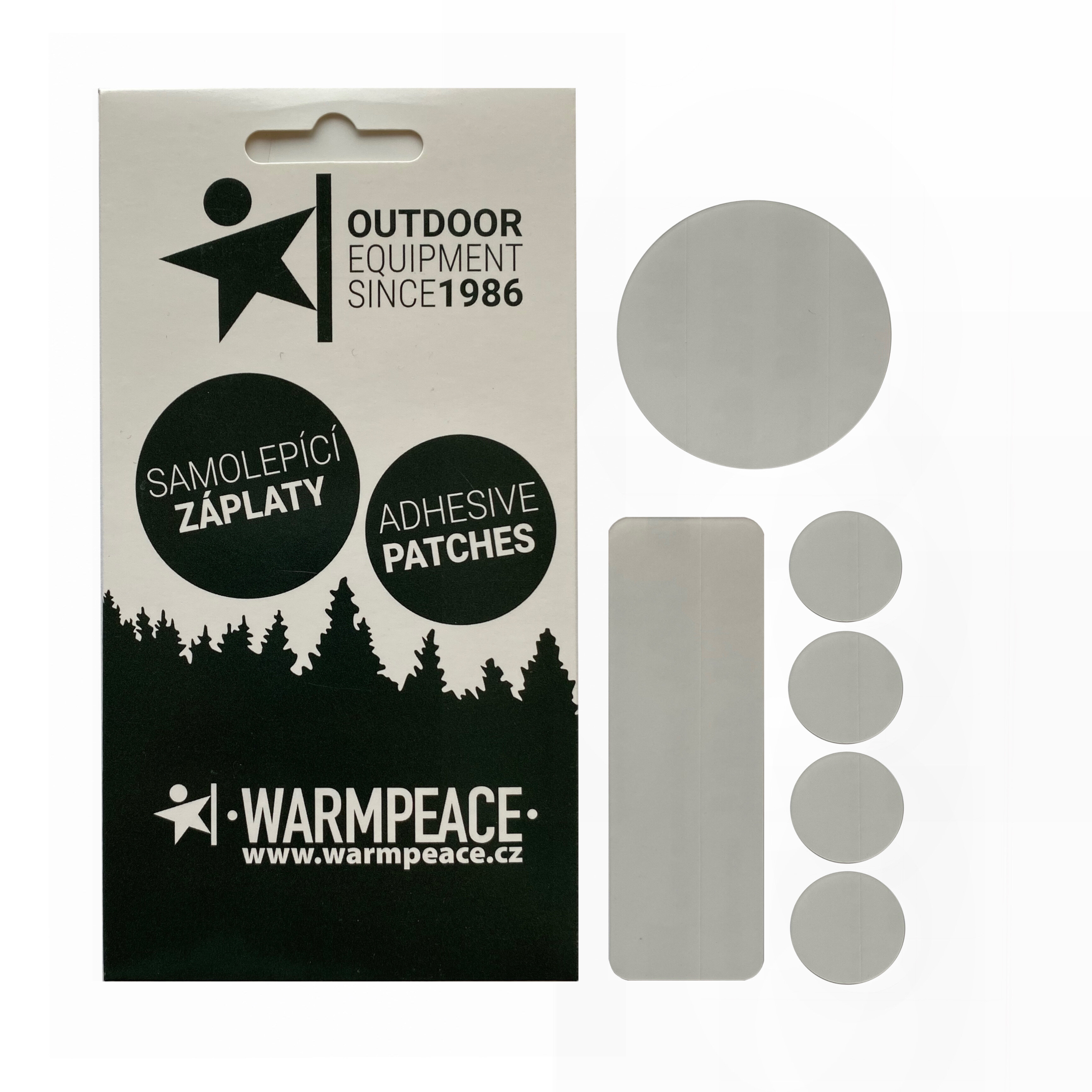 Warmpeace Reparasjons sett<br>6 transparent og svært sterke lapper