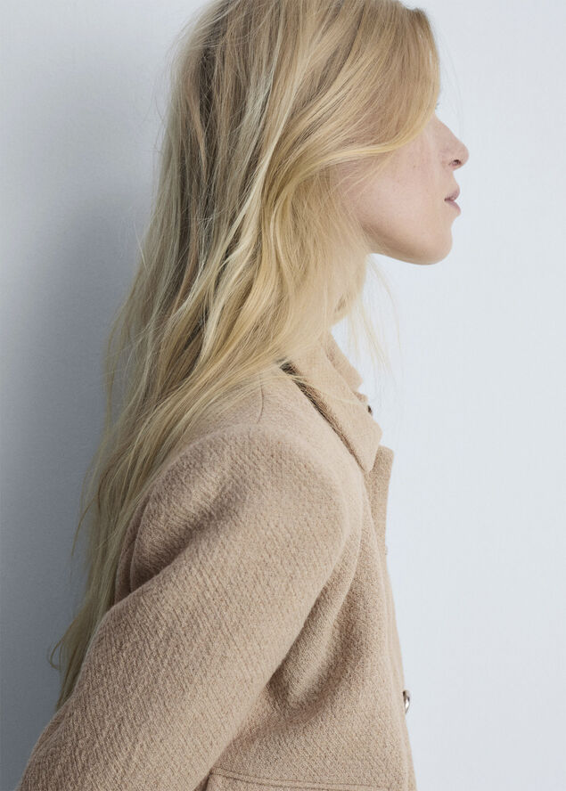 MANGO JACKET. -- MATI Medium brown