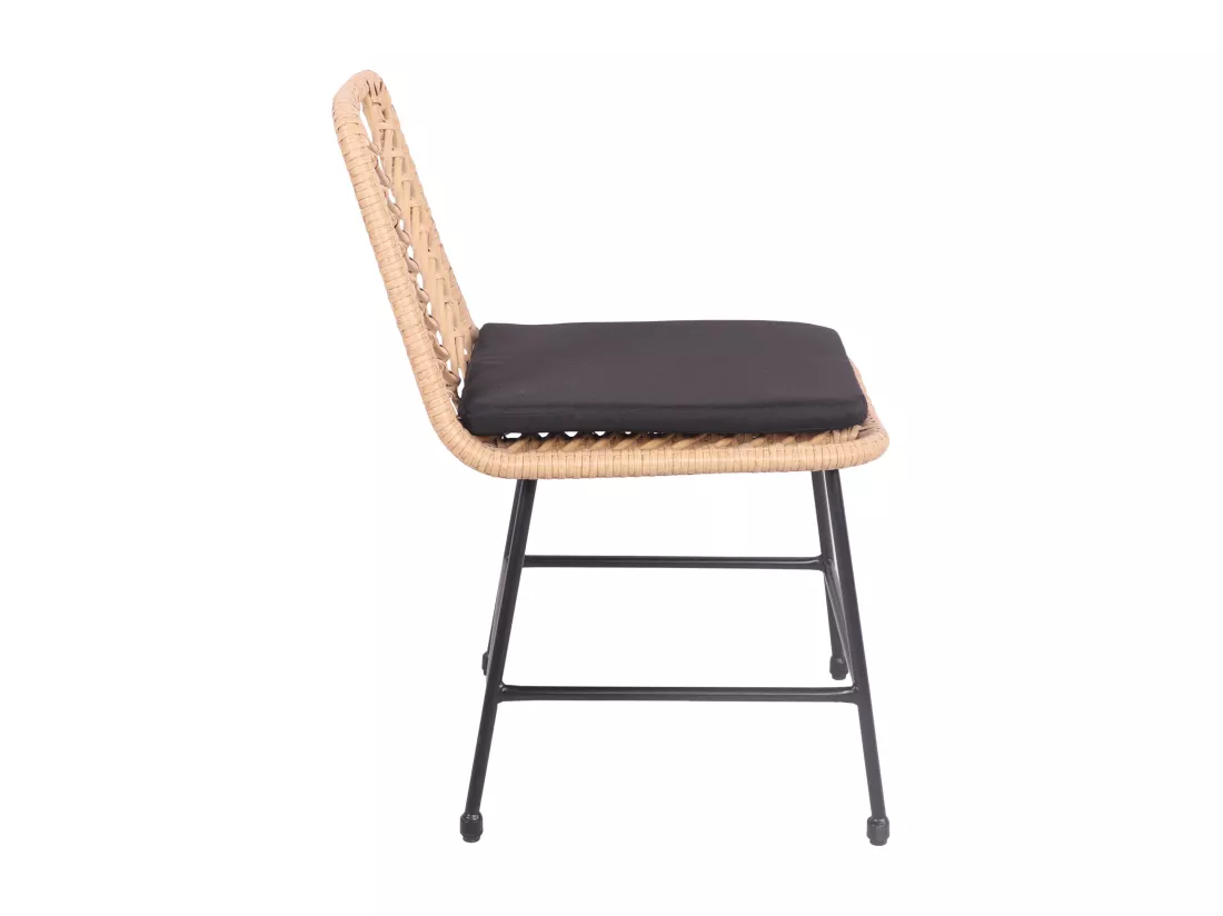 Lot de 2 chaises en rotin synthétique avec coussins OKA - HAPPY GARDEN