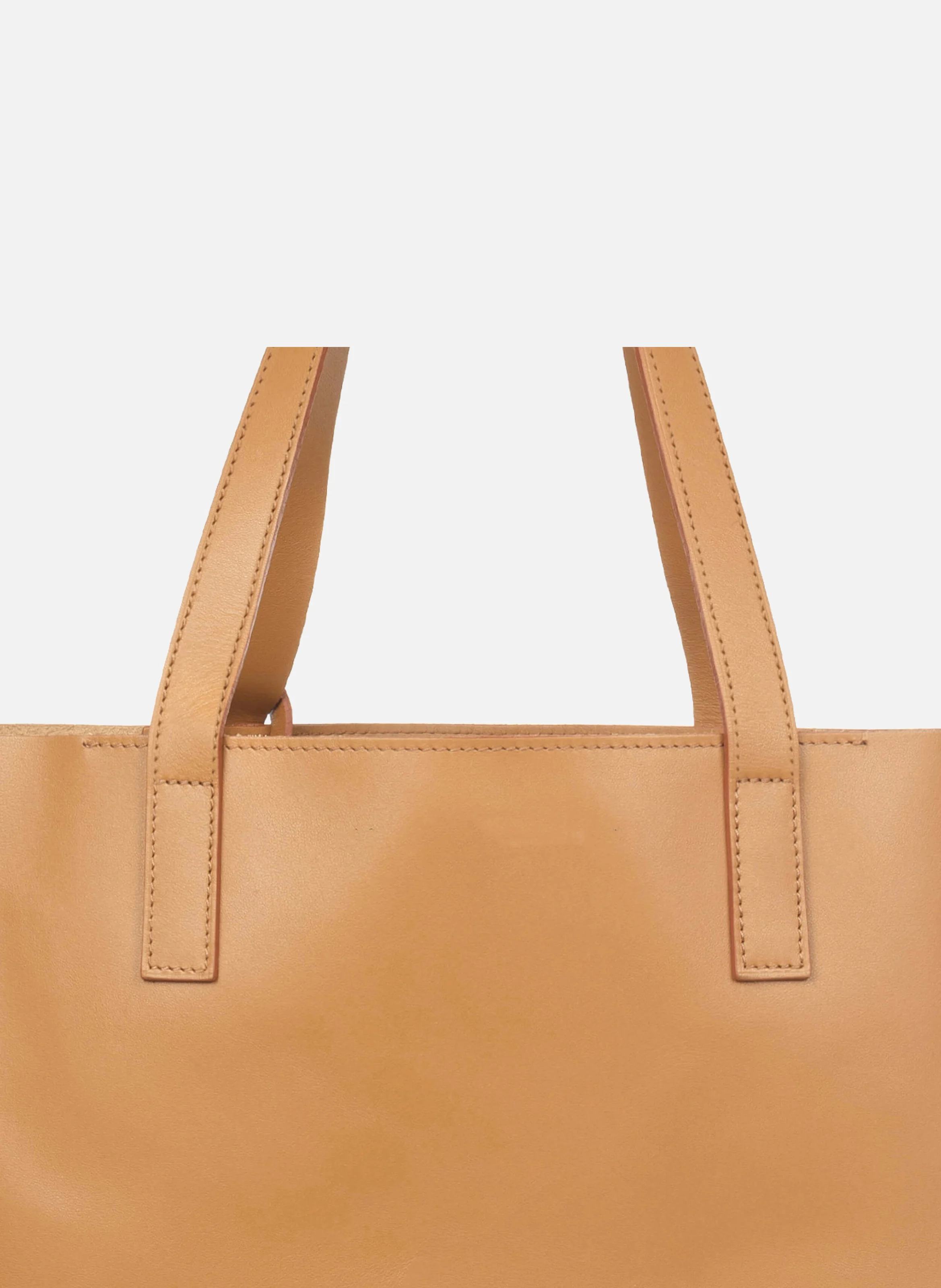 Sac cabas cuir lisse | Marron