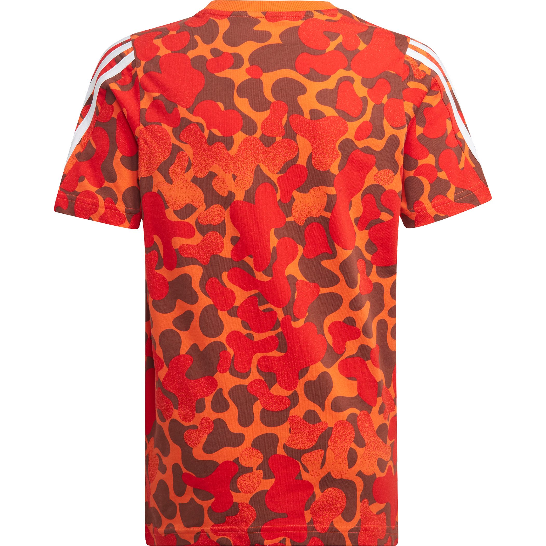 adidas Future Icons 3-Streifen T-Shirt Jungen semi impact orange