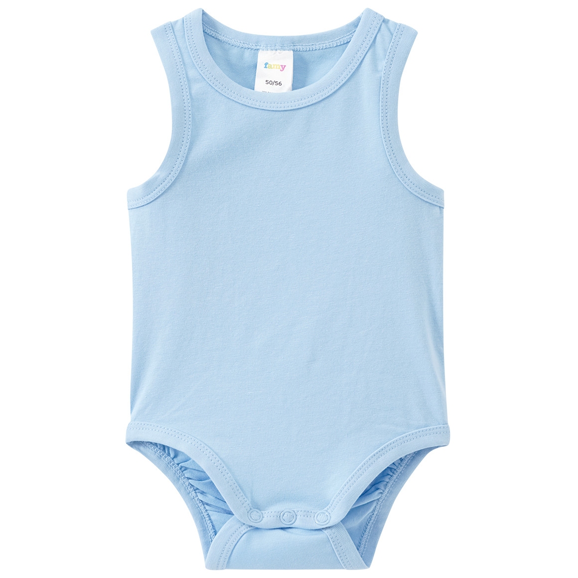 Famy 5 Baby Bodys in verschiedenen Farben dunkelblau / hellblau