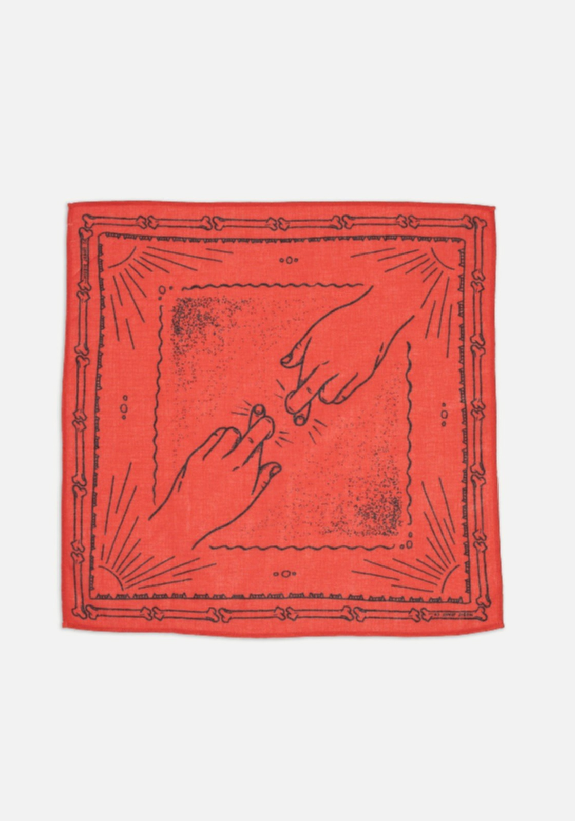 Nudie Jeans Halstuch Ingrid Bandana Double Cross Red