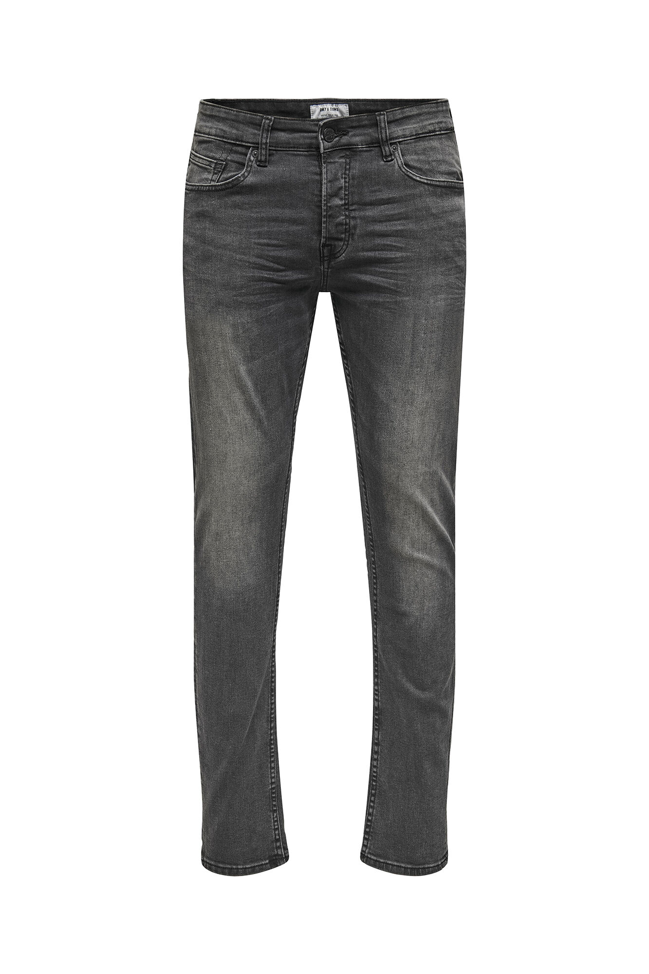calça jeans de corte justo