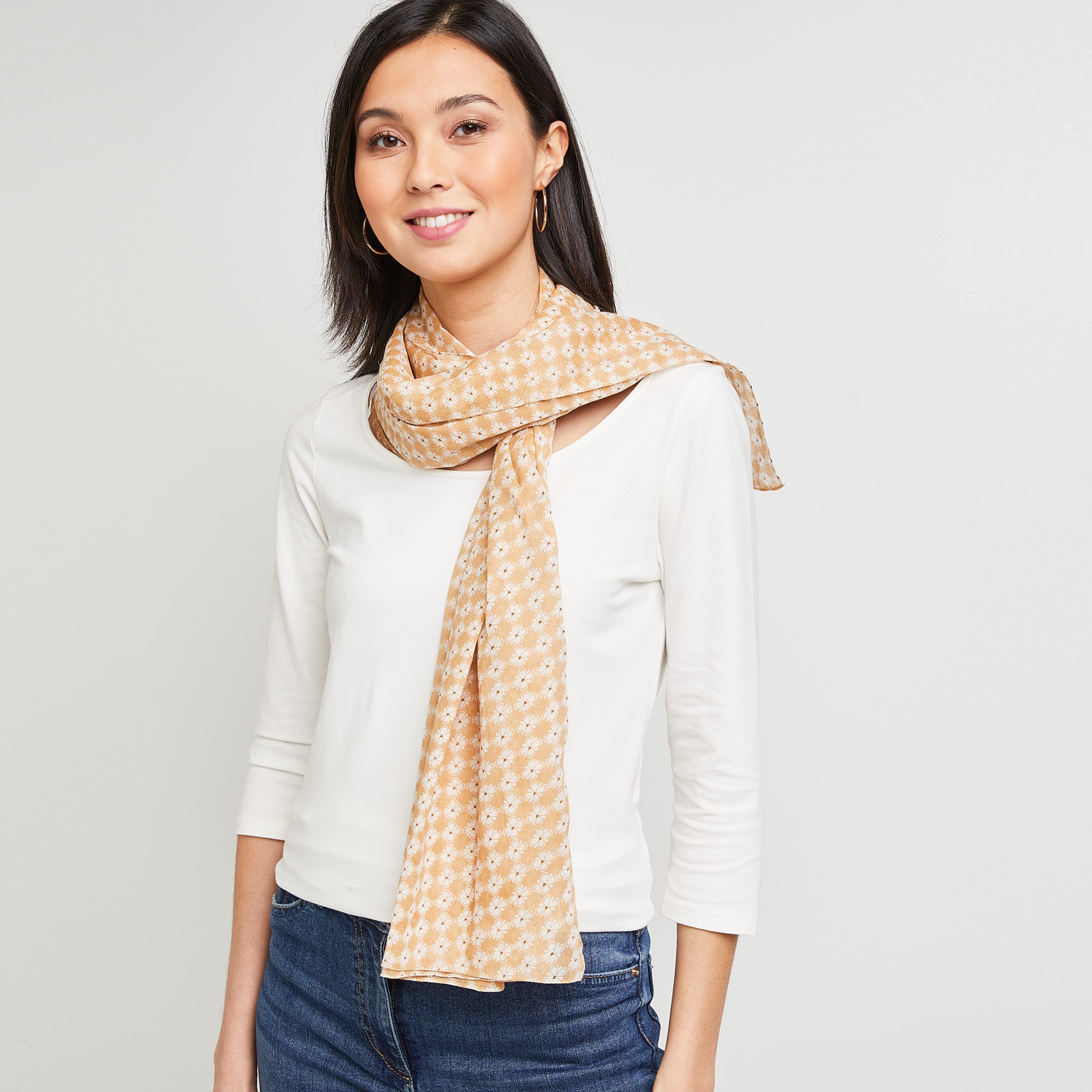 Etole imprimée femme - BEIGE