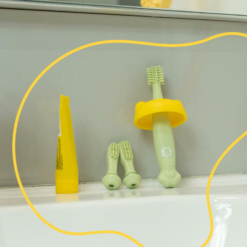 Brosse à dents évolutive en silicone - BADABULLE