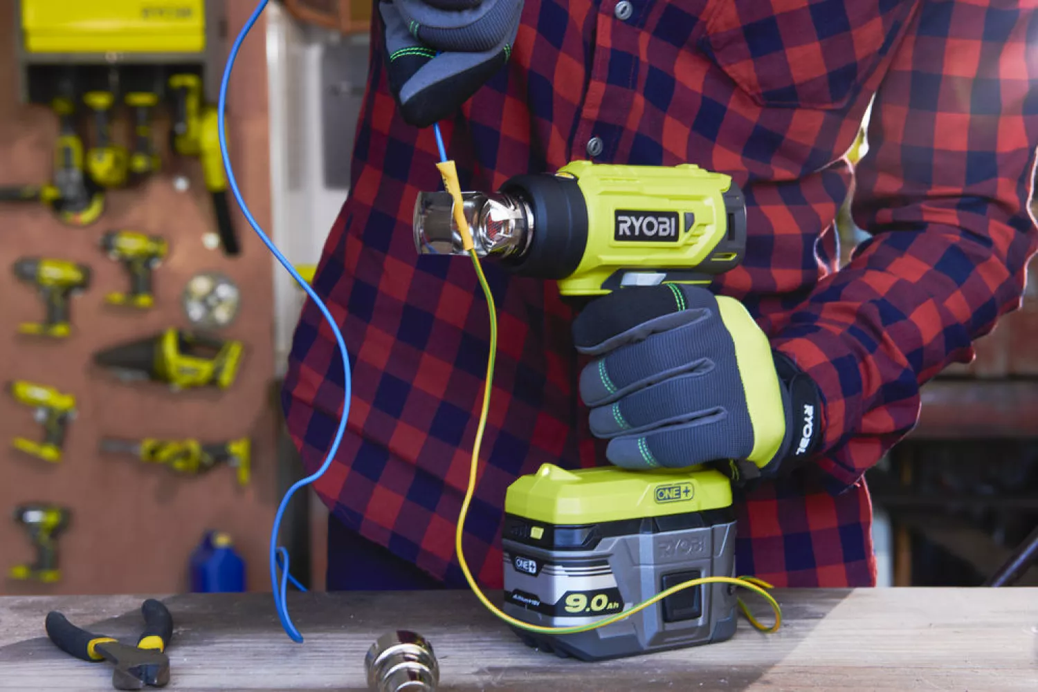 Ryobi R18HG-0 18V Li-Ion accu heteluchtpistool body - 170l/min