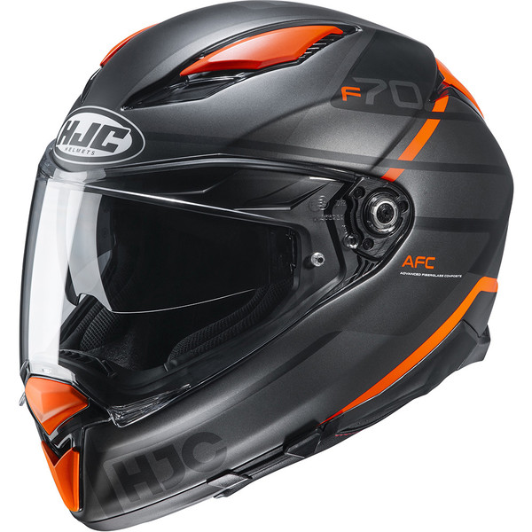 HJC - Casque F70 Tino MC7SF / Noir / Orange