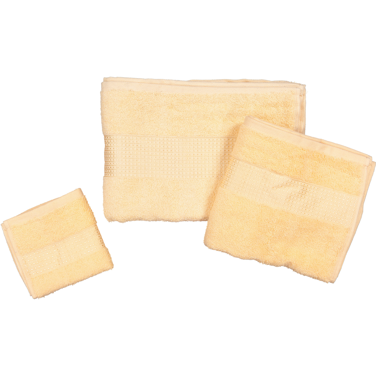 Frottee-Set, 3-teilig mint