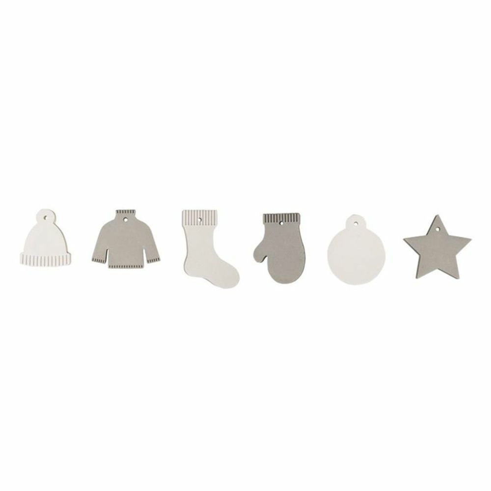 Moule en silicone 6 formes de noël + pochoir a5