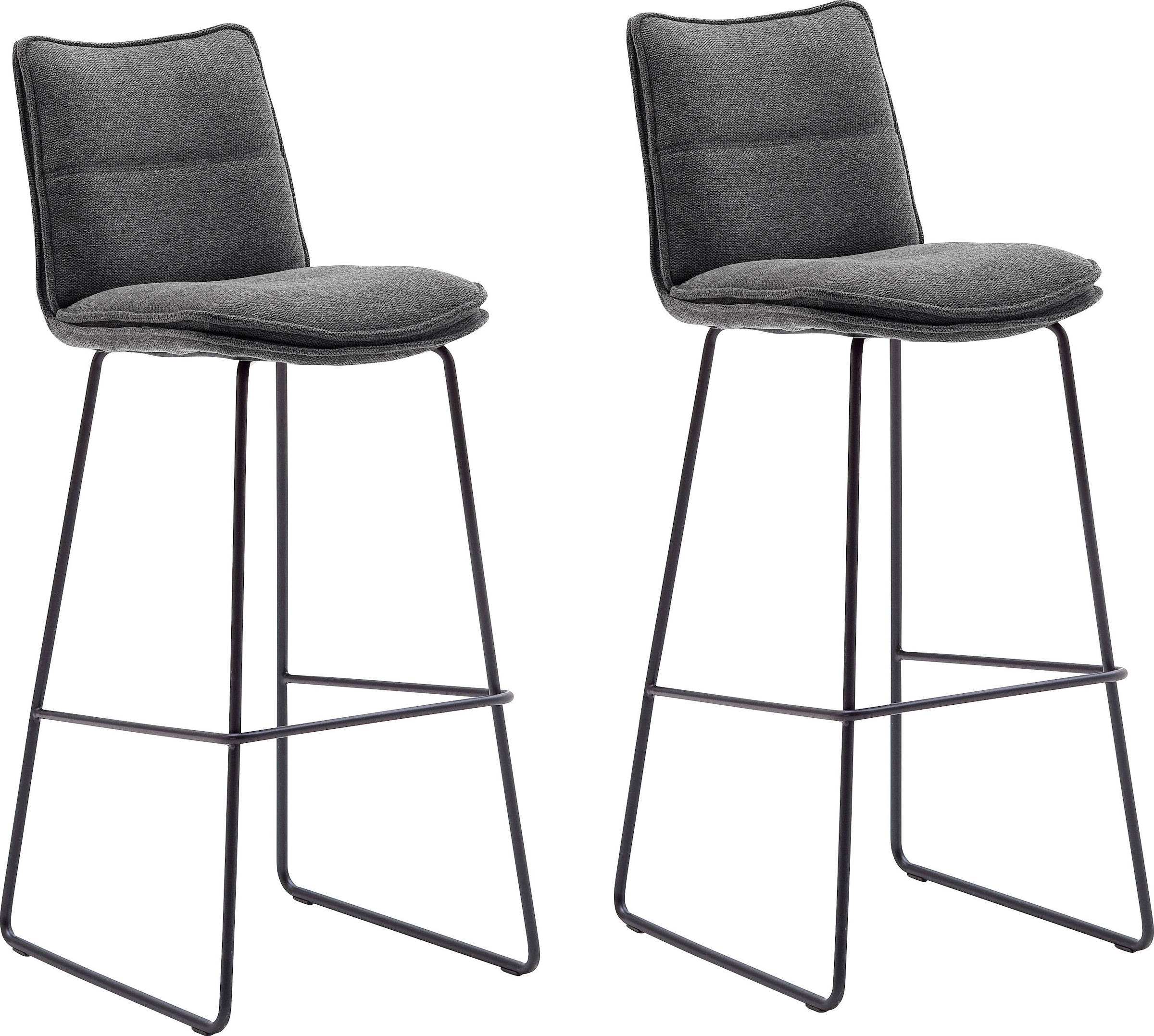 MCA furniture Barhocker »Hampton« Set, 2-er, 2 Stk. tlg. Barstuhl 180°drehbar mit Nivellierung, bis 120 Kg belastbar