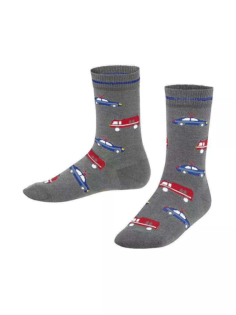 FALKE Jungen Socken light grey melange hellgrau