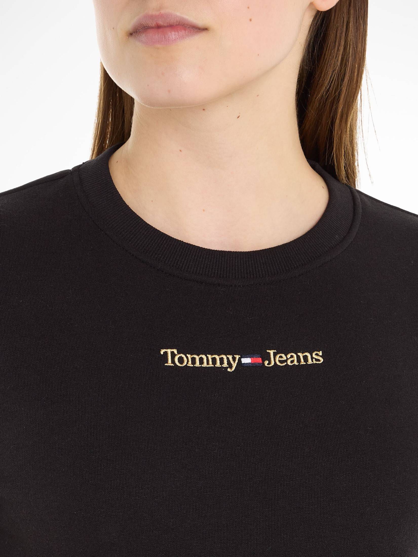 Tommy Jeans| Damen Sweatshirt TJW REG GOLD LINEAR CREW