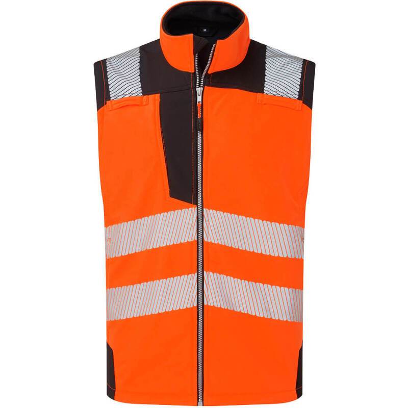 Portwest PW325 Softshell sans manches Hi-Vis (3 couches)