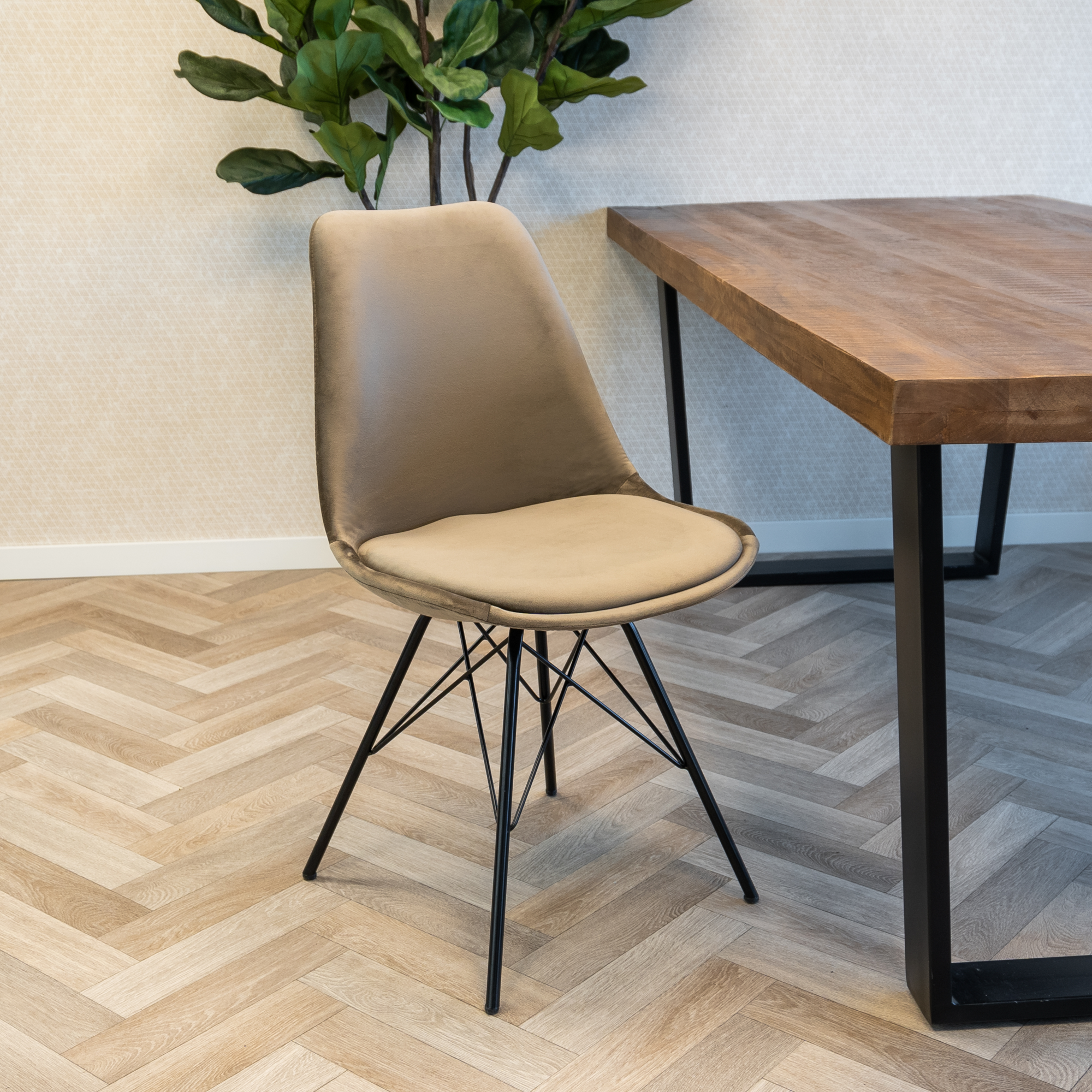 Kick Kuipstoel - Velvet taupe BL