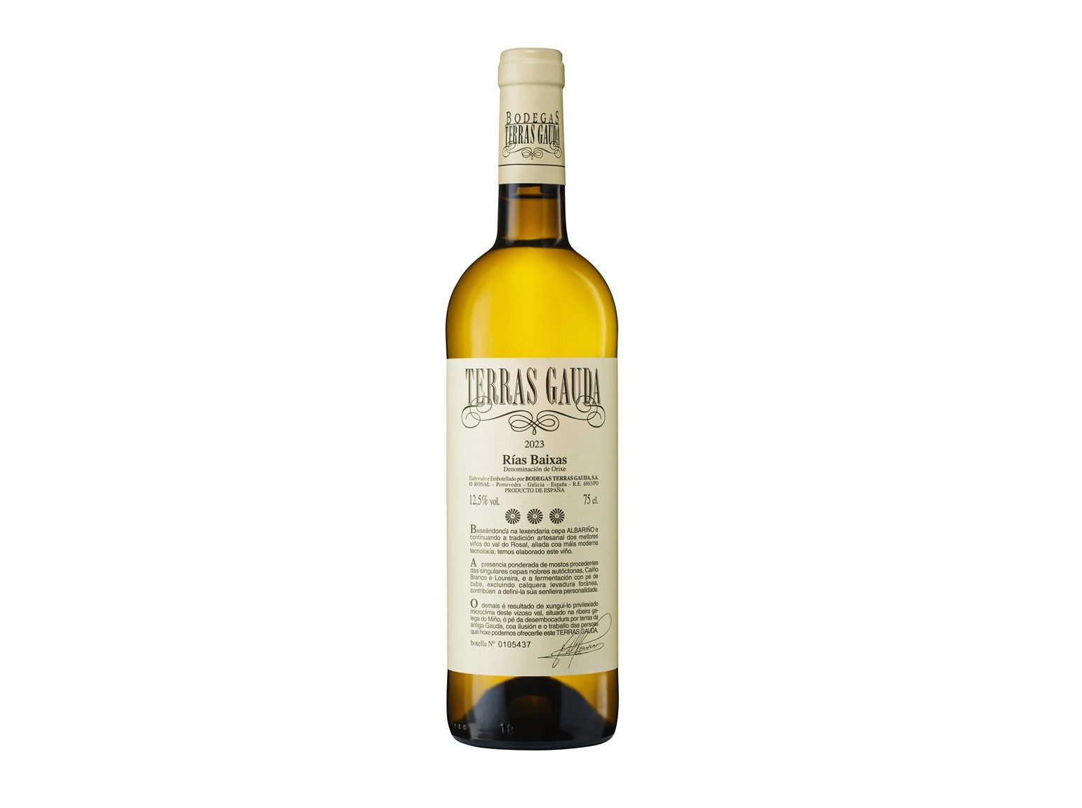 VINHO BRANCO TERRAS GAUDA ESPANHA 0.75L
