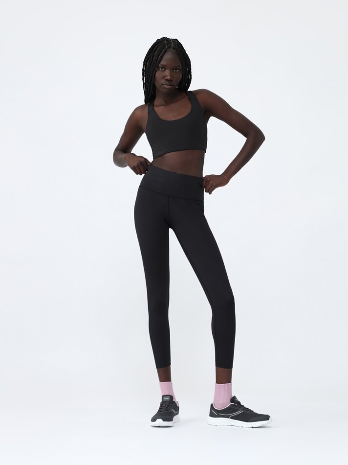 Calça legging esportiva de compressão - Preta