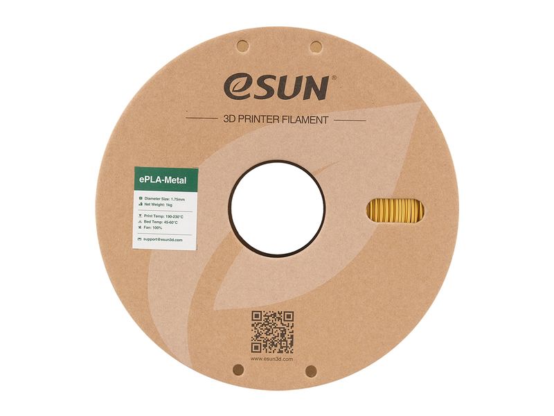 eSun Filament PLA  Metall Gold 1.75 mm 1 kg PLA  Filament mit Metallanteilen