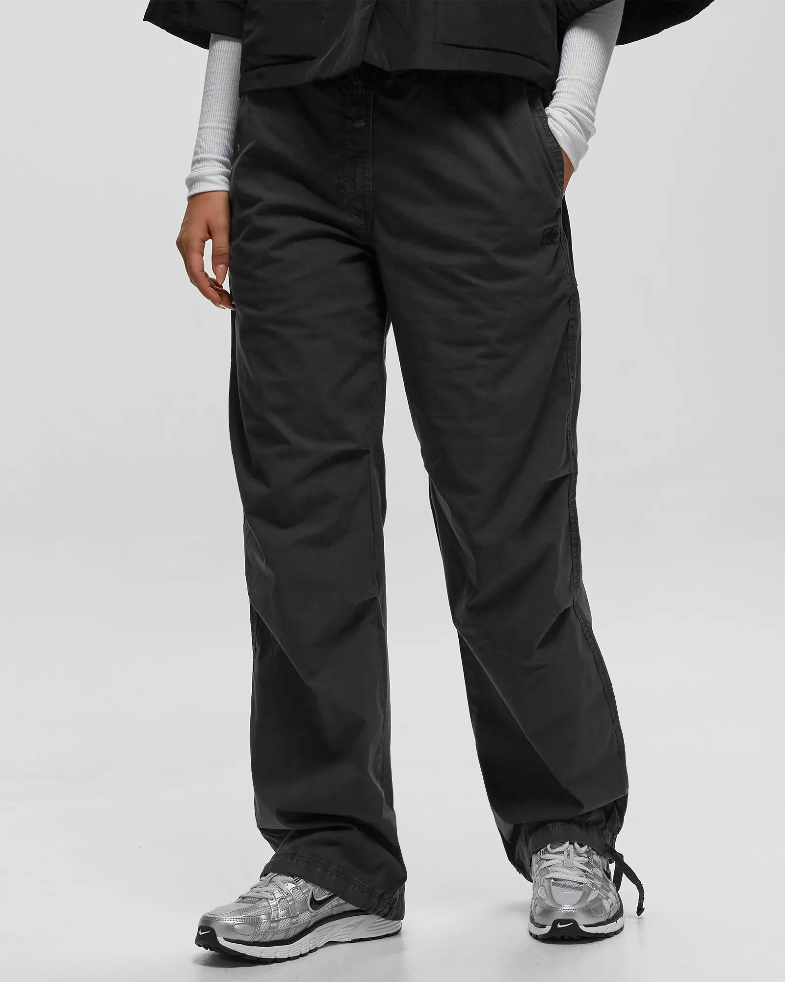 Ganni Washed Cotton Canvas Draw String Pants