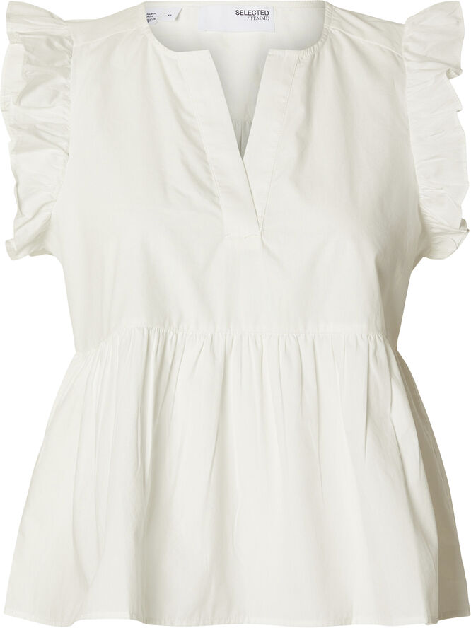 Selected Femme SLFBLAIR-IDA SL TOP NOOS Snow white
