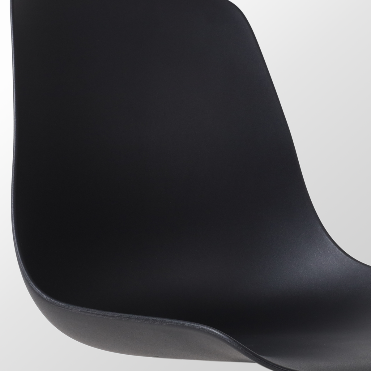 Barkruk Nino-Pip zwart - zwart onderstel - 65 cm